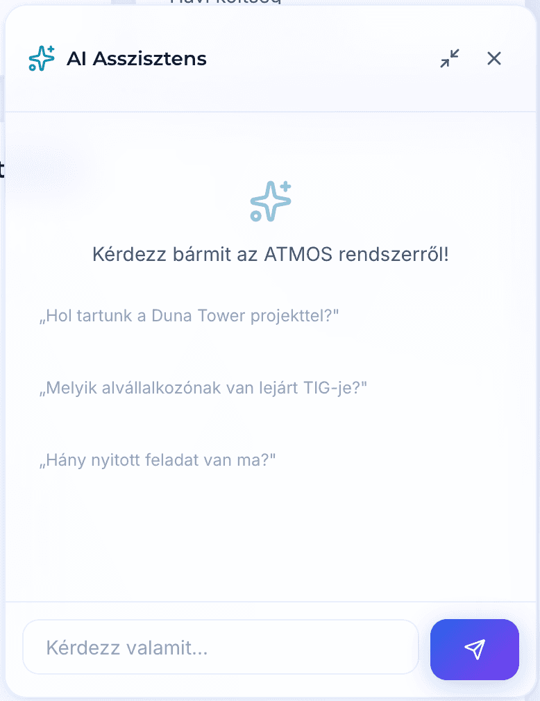 ATMOS AI assistant screenshot