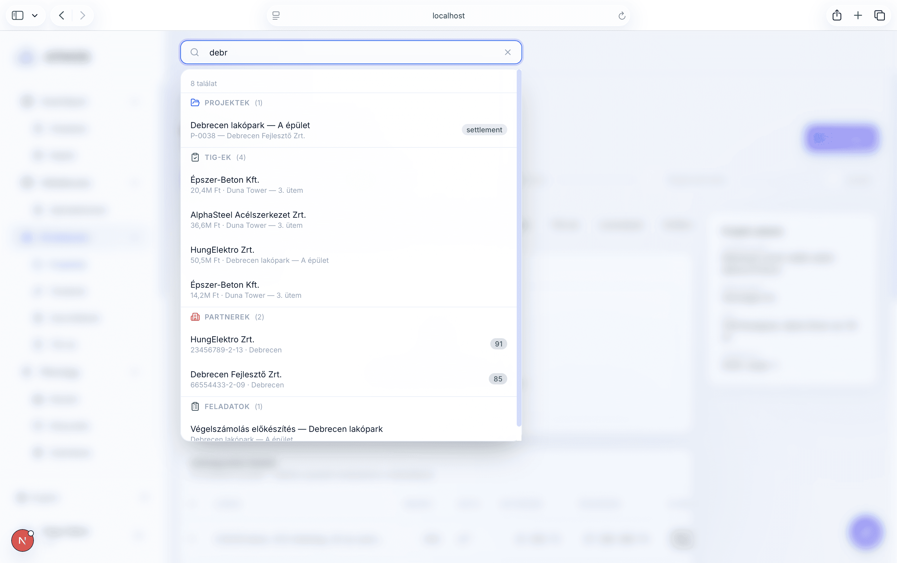 Global search